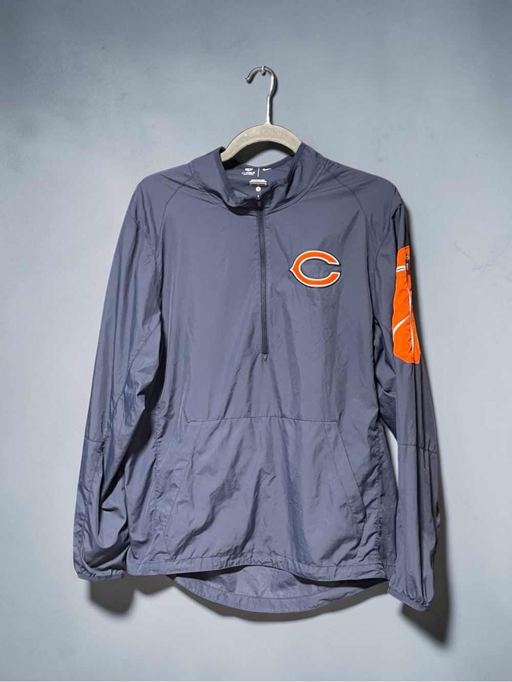 Nike Navy and Orange Pullover Windbreaker